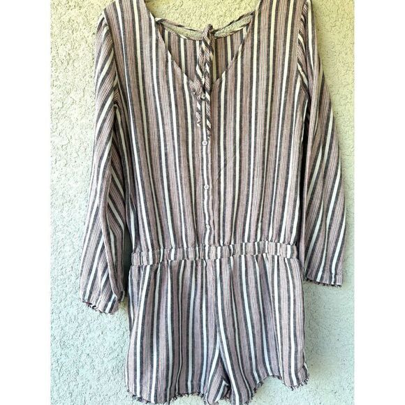 Cloth and Stone Stripped Women's Romper Size Small - Picture 2 of 13